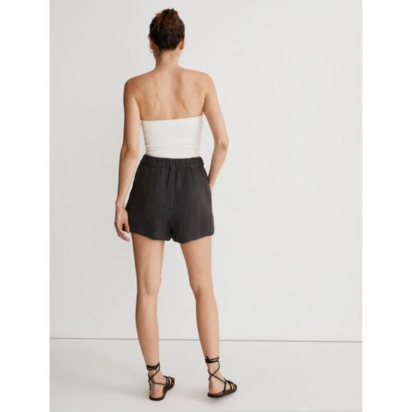 Madewell gray Easy Pull-On Shorts in Lightspun - Picture 8 of 10